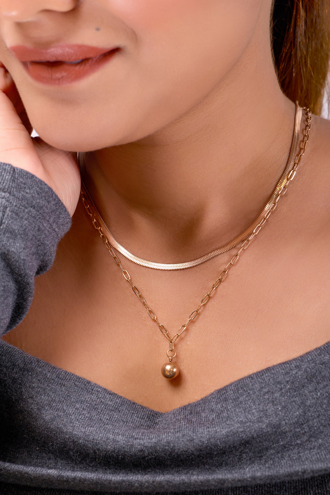 Zyra Twin Grace Womens Necklace - Ginostone