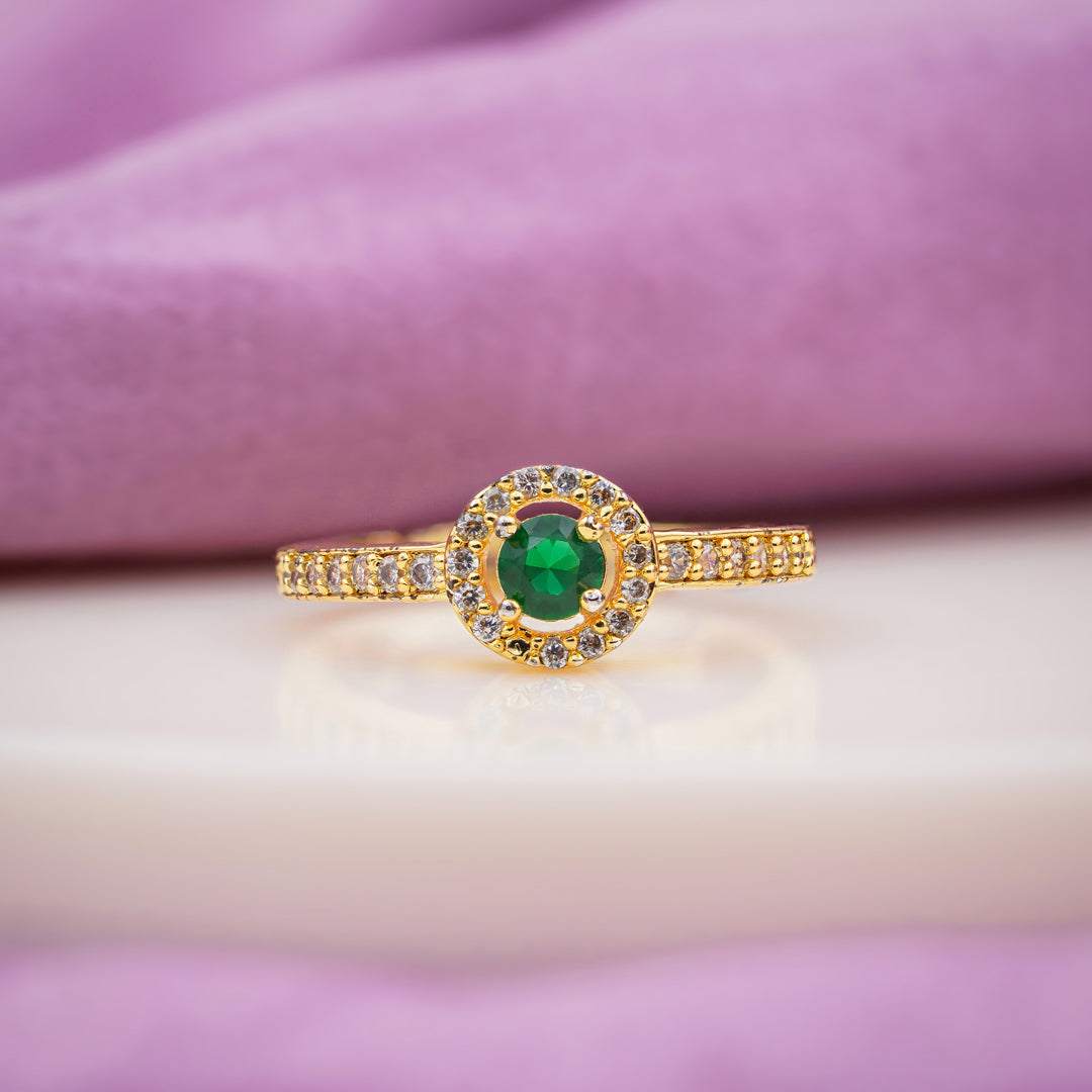 Manali green Diamond Ring