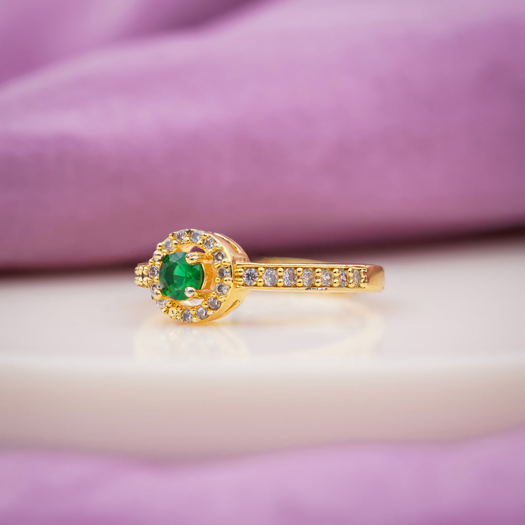 Manali green Diamond Ring