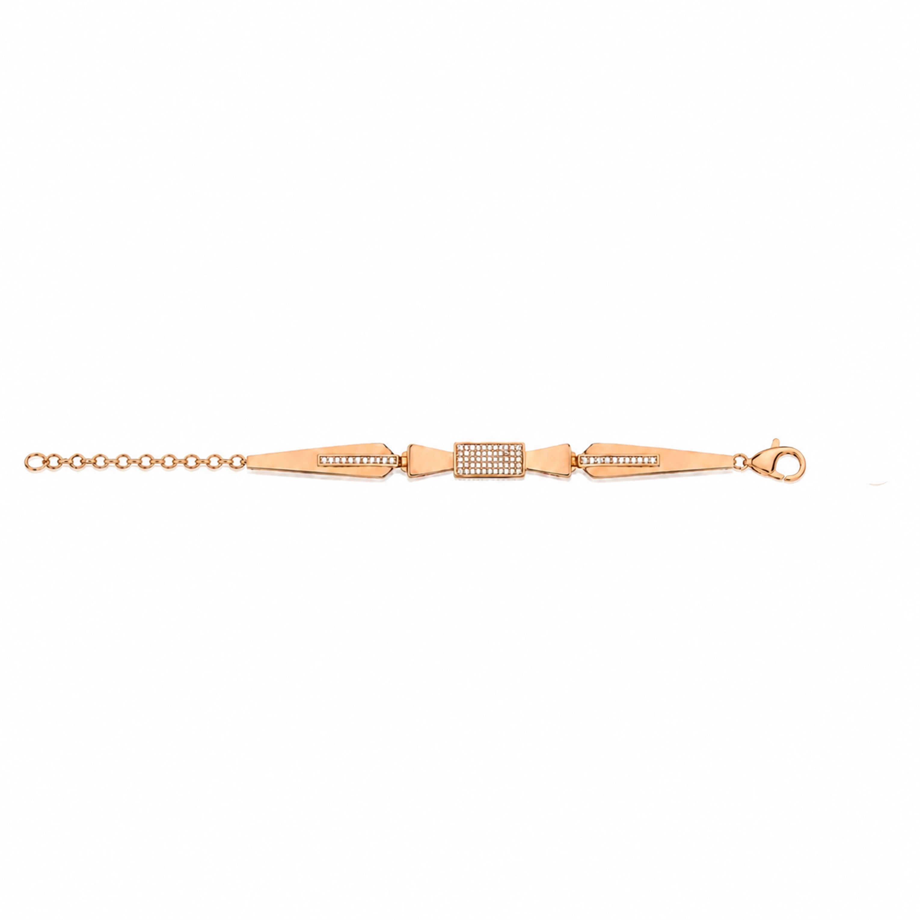 Trendy Rose Gold Crystal Bracelet GWB -171