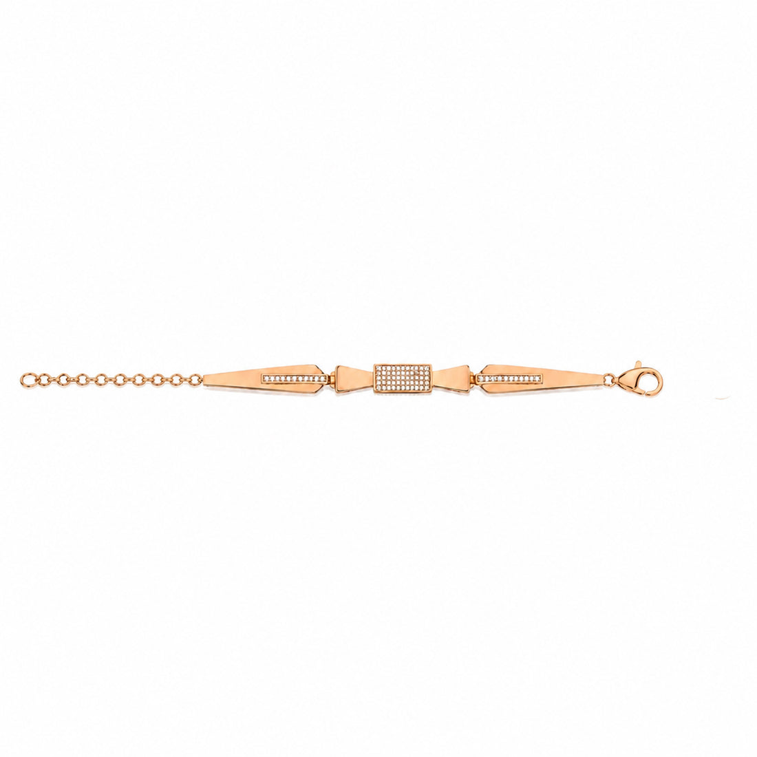 Trendy Rose Gold Crystal Bracelet GWB -171