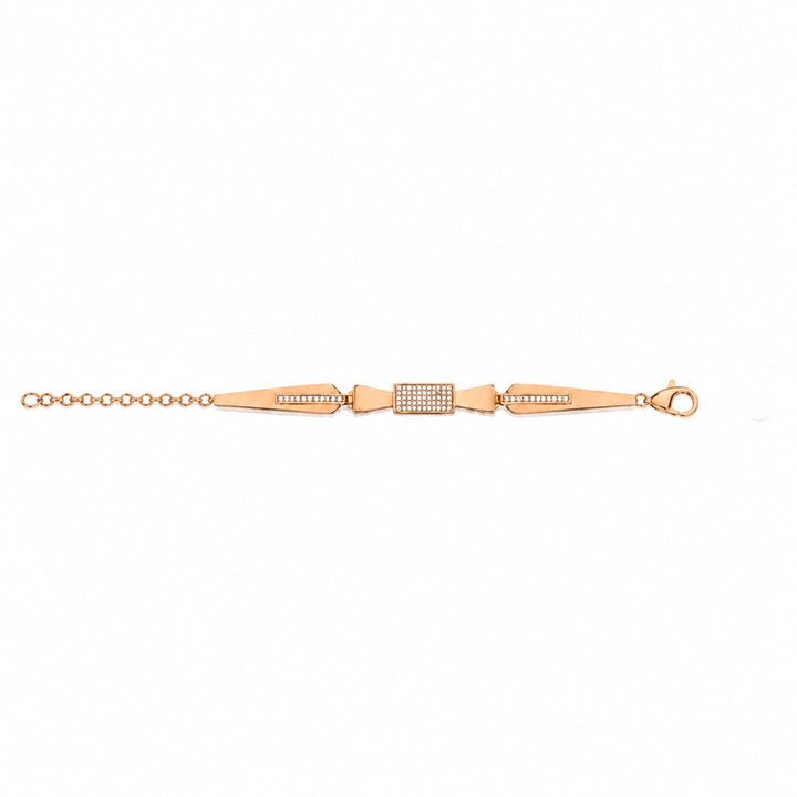 Trendy Rose Gold Crystal Bracelet GWB -171
