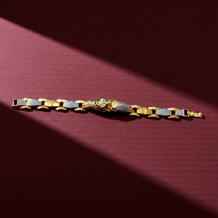 Golden Leopard Crown Braclate GMB -13