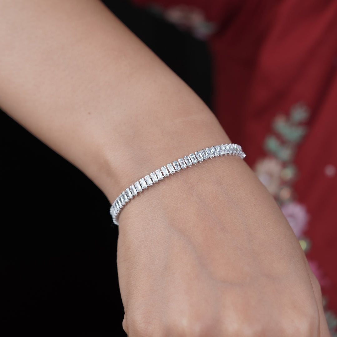 Zenith Silver Tennis Braclate