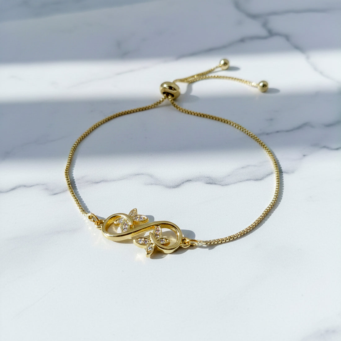 Infinity Crystal Slider Bracelet GWB -165
