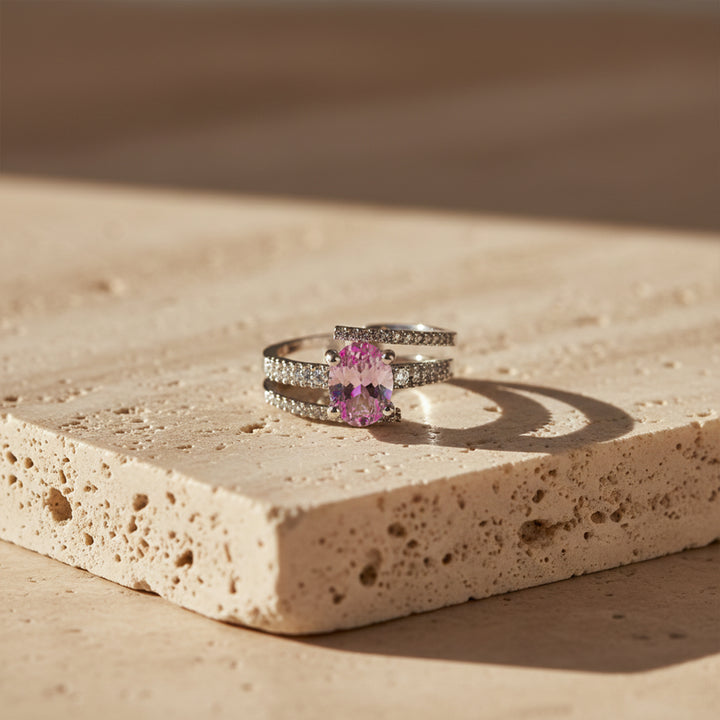 Blush Radiance Split-Band Ring GWR -54