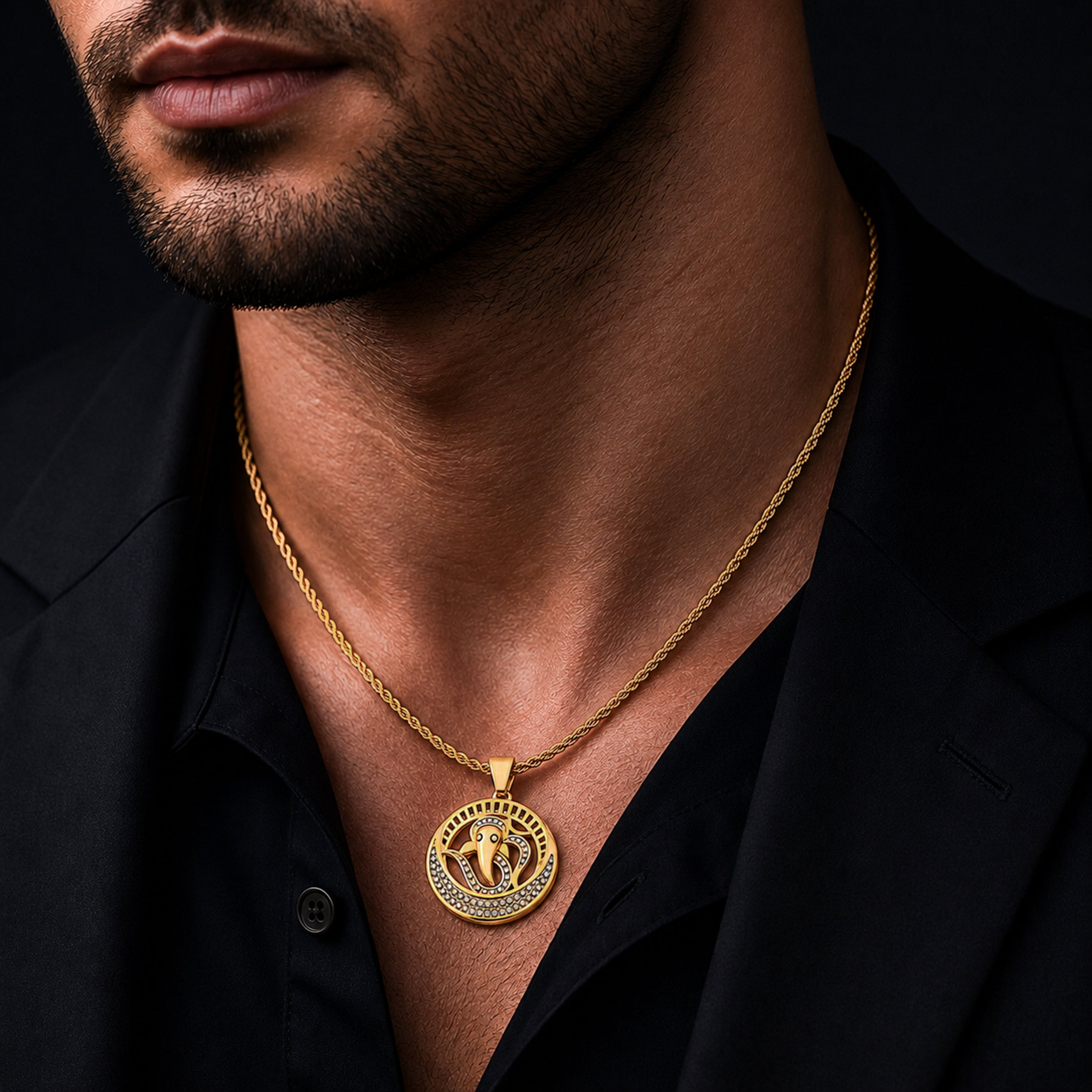 Ganesh Aura Pendant Chain GMP -8