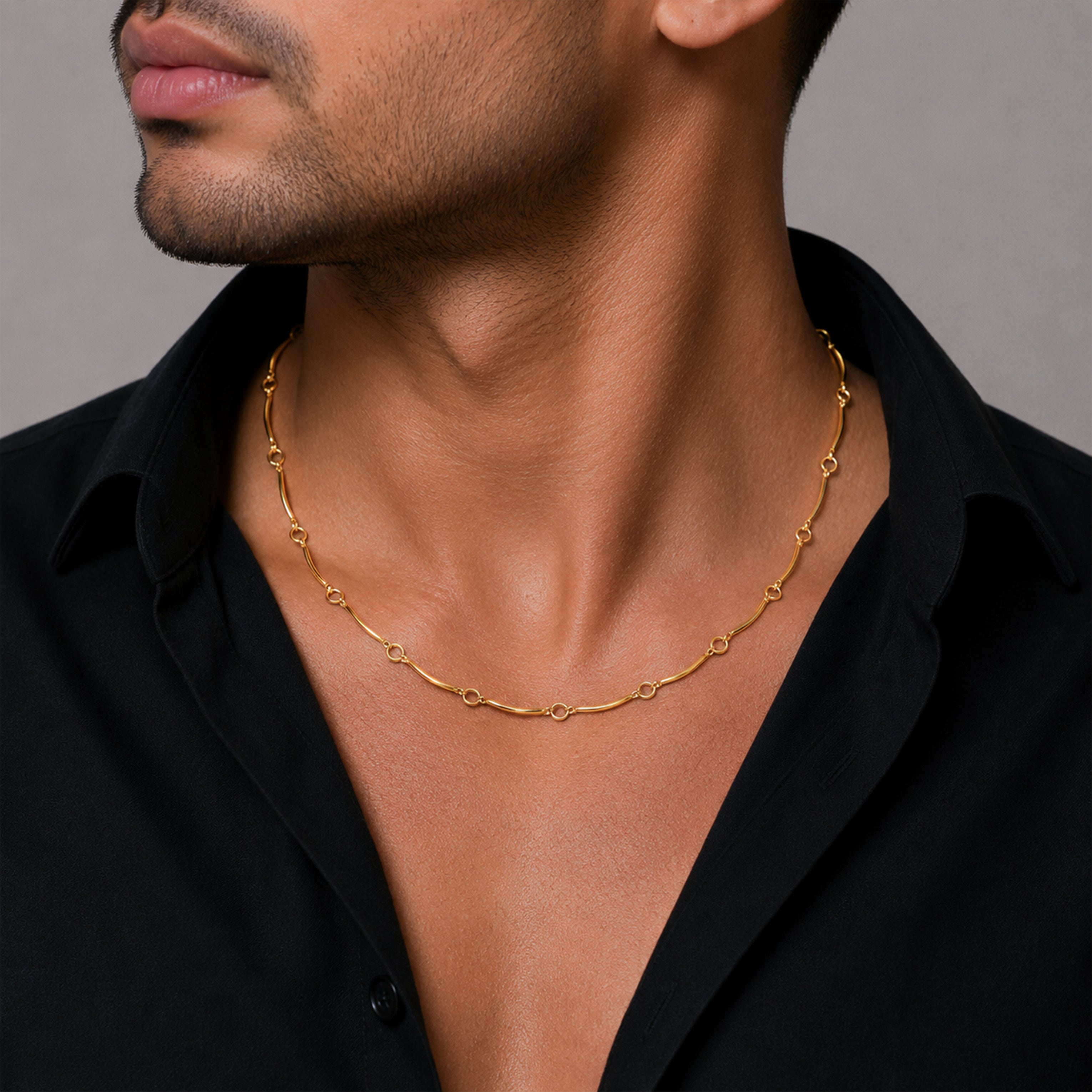 Gold Plated Paperclip Link Chain