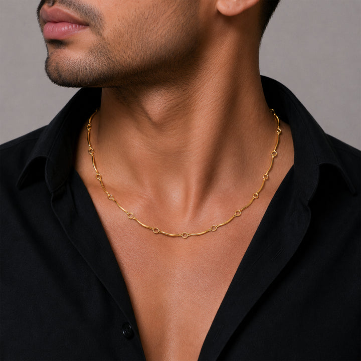 Gold Plated Paperclip Link Chain