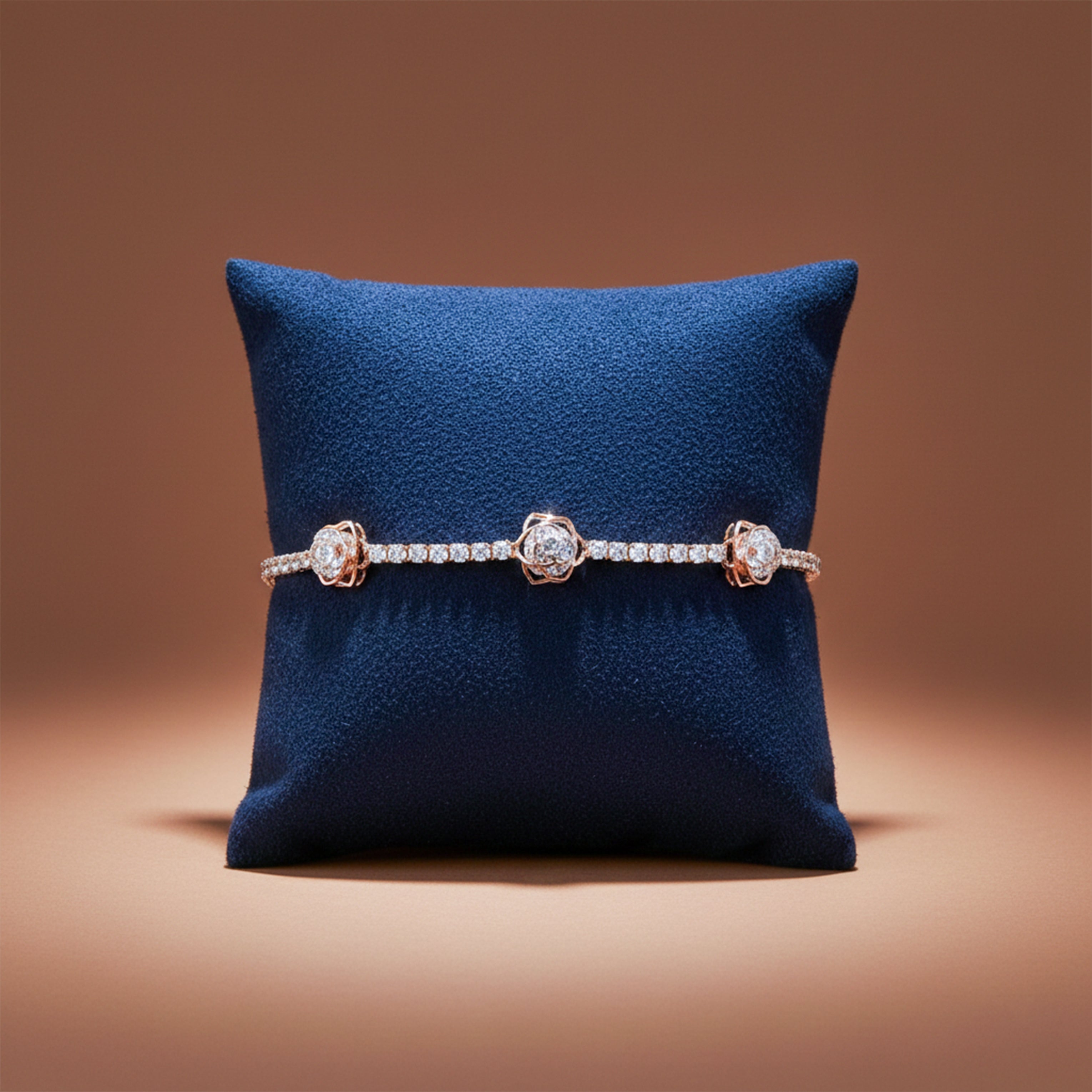 Rose Bloom Sparkle Bracelet GWB -107