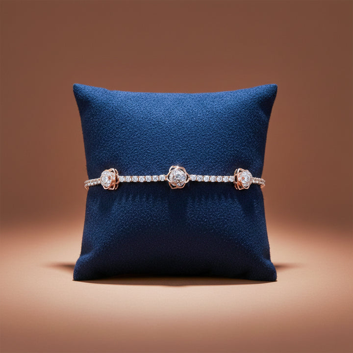 Rose Bloom Sparkle Bracelet GWB -107