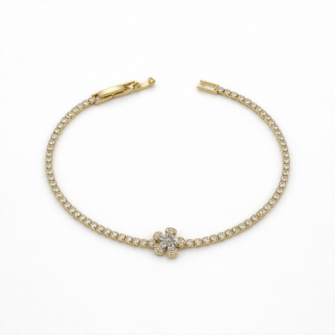 Golden Blossom Tennis Bracelet GWB -87
