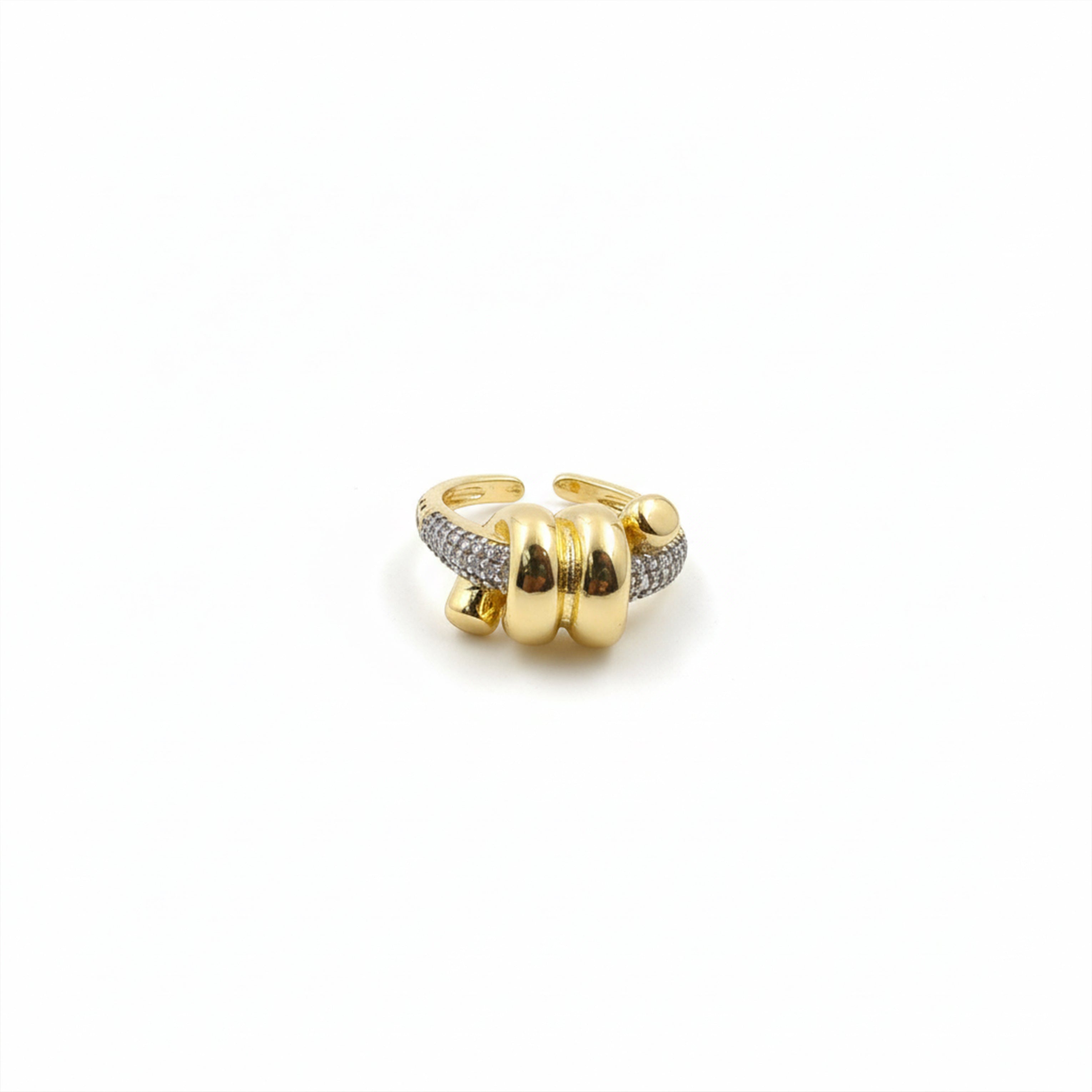 Luxe Knot Pavé Gold Ring GWR -26