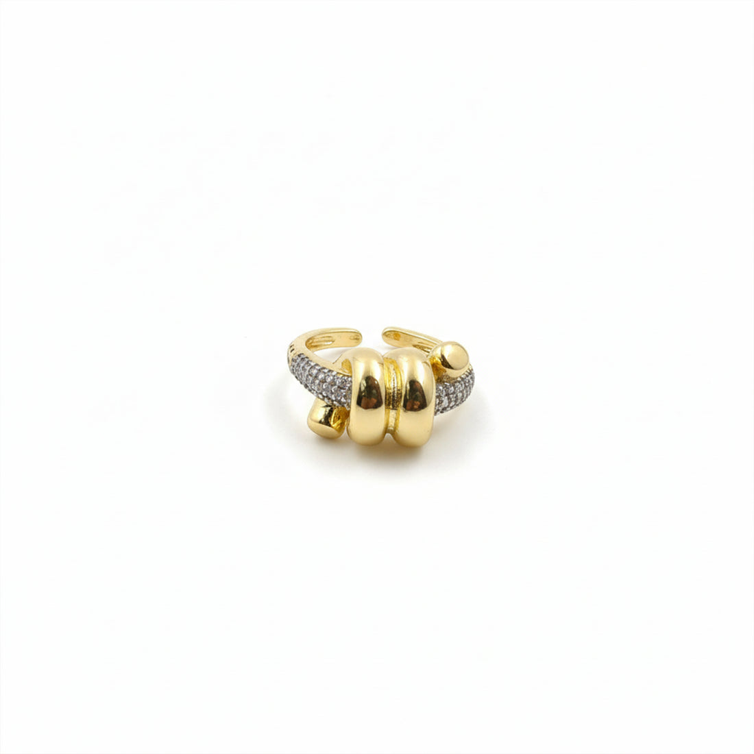 Luxe Knot Pavé Gold Ring GWR -26