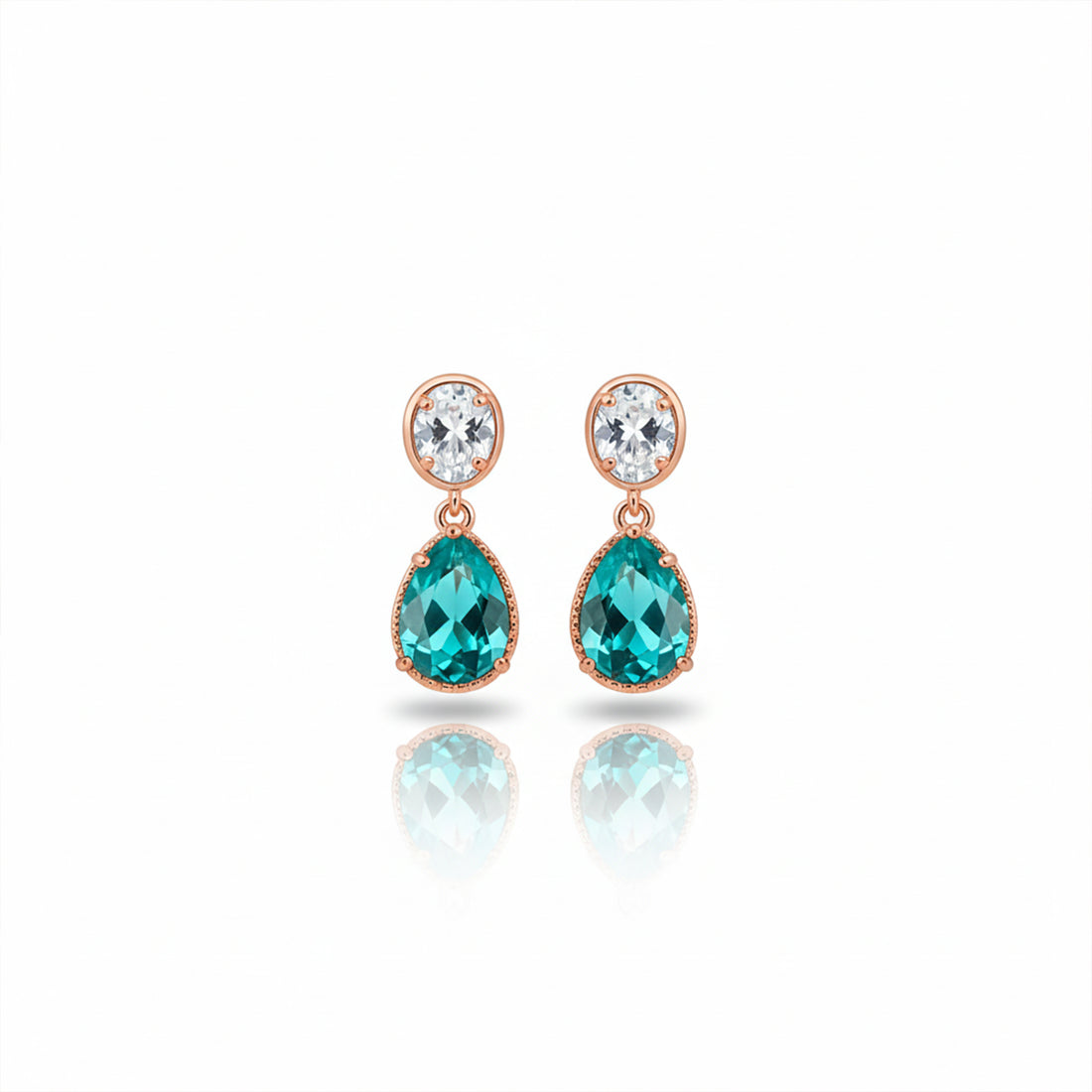 Aurora Teardrop Crystal Dangle Earrings GWE -49