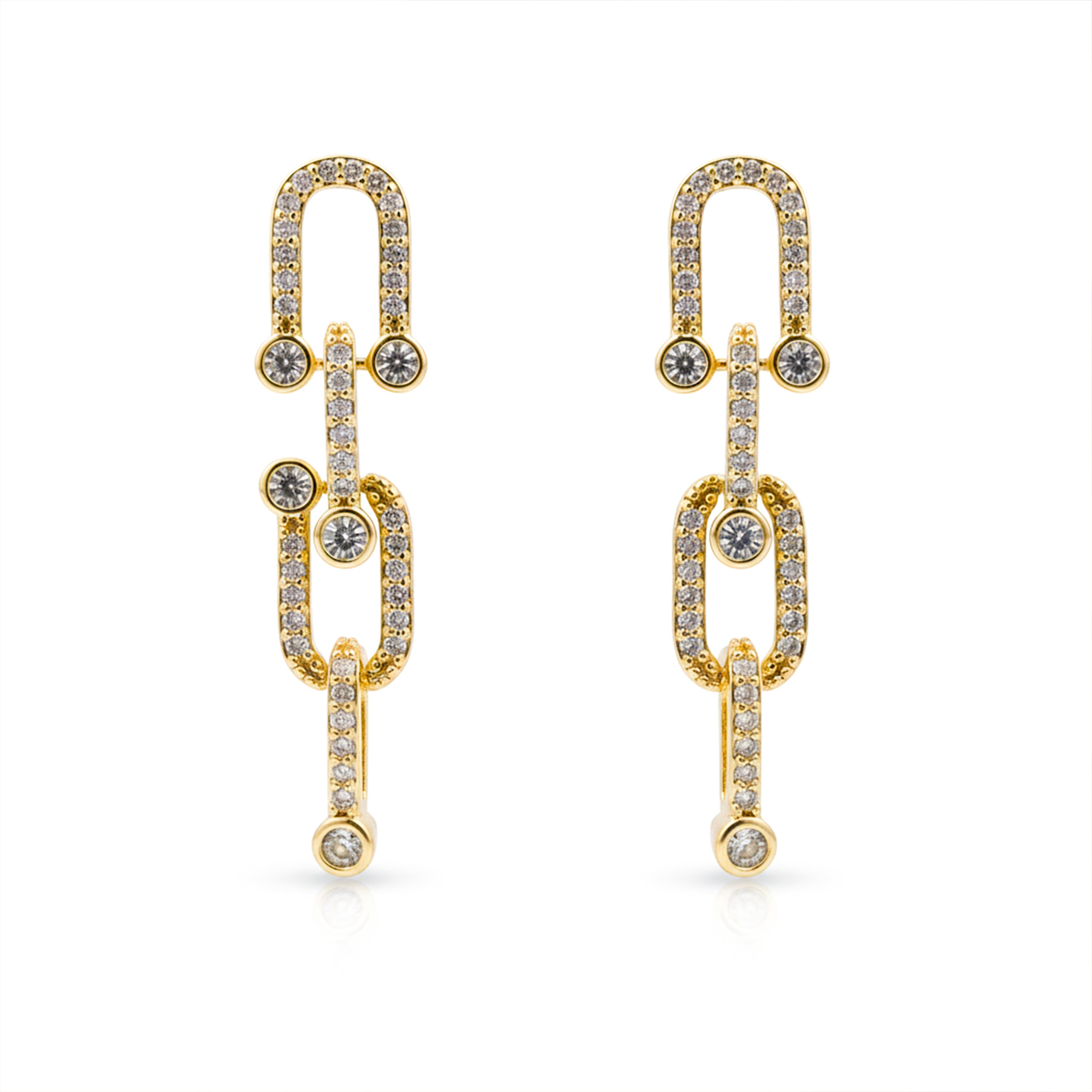 Gold Chain Earrings GWE -125