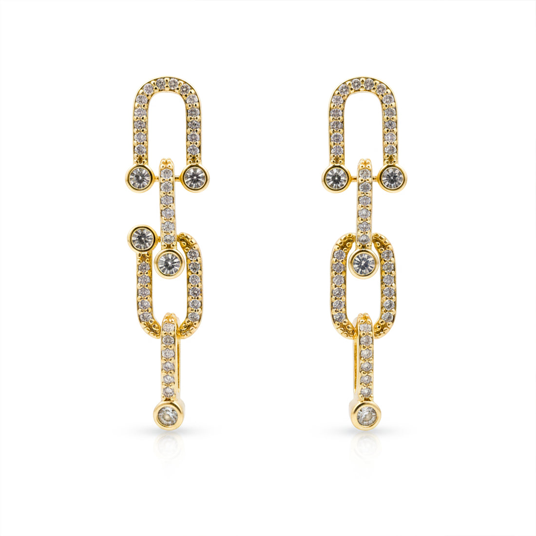 Gold Chain Earrings GWE -125