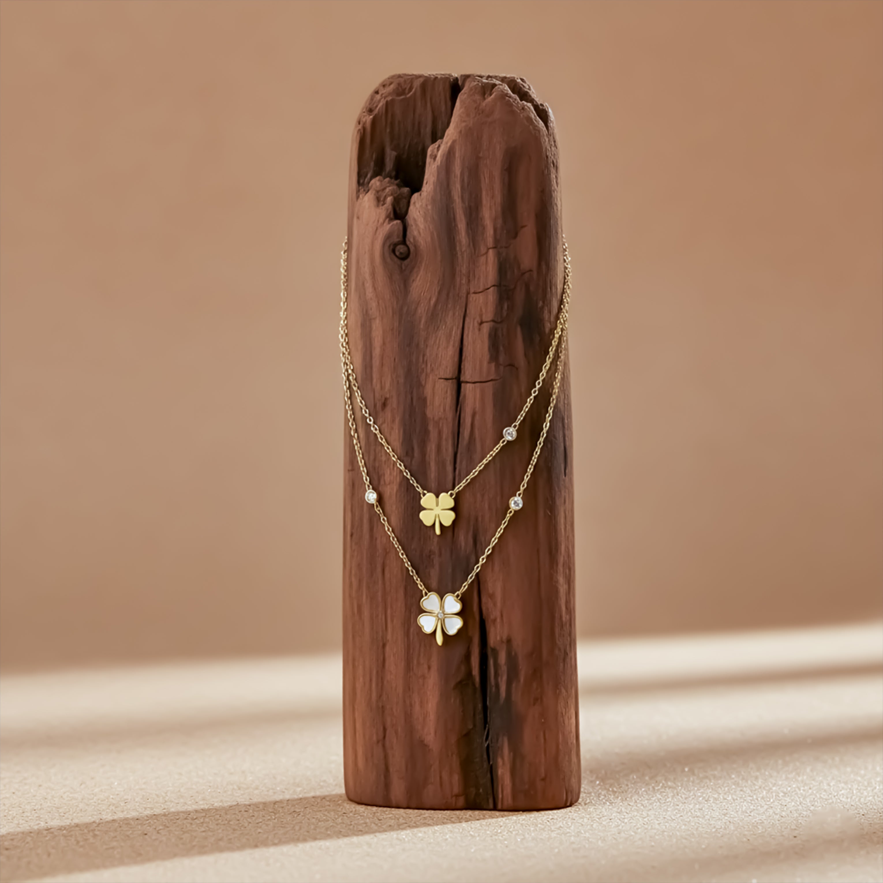 Lucky Clover Layered Necklace GWN -127