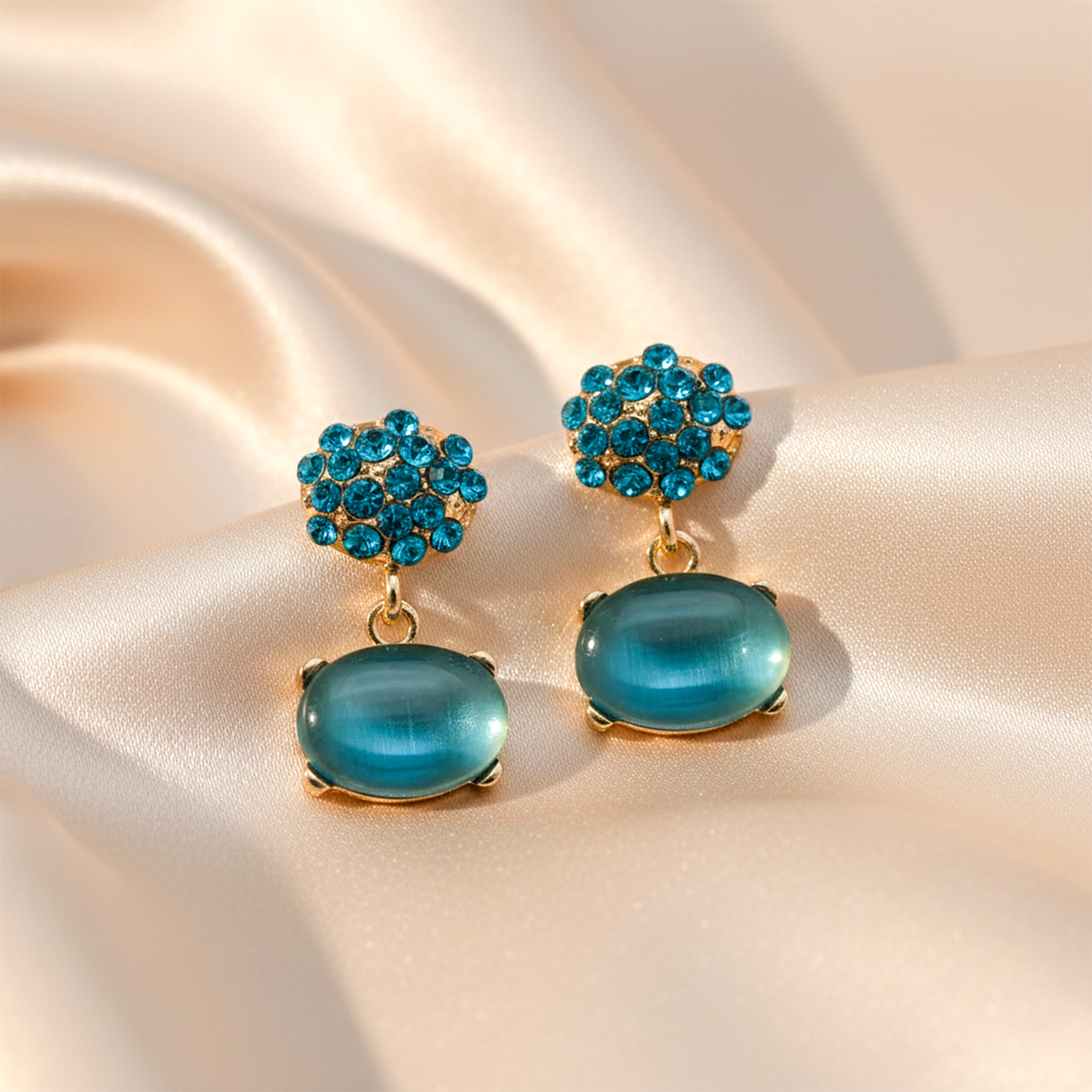 Ocean Bloom Drop Earrings GWE -218