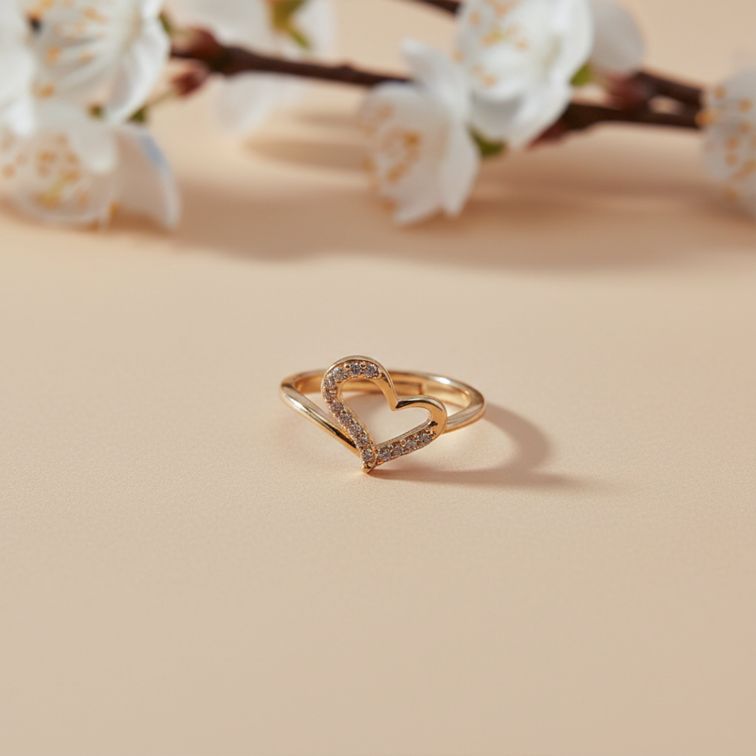 Eternal Heart Diamond Gold Ring GWR -15