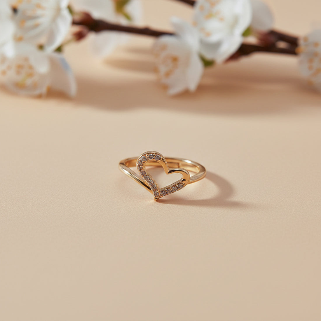 Eternal Heart Diamond Gold Ring GWR -15