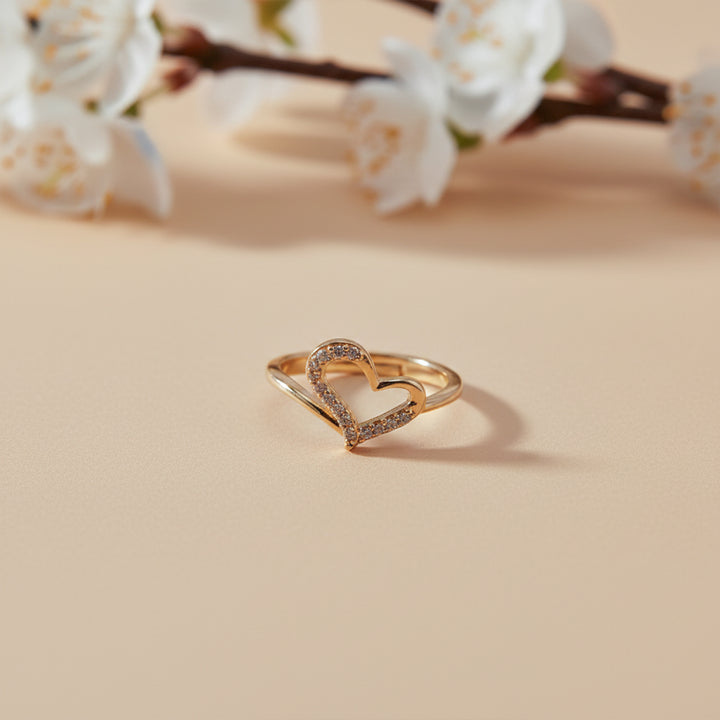 Eternal Heart Diamond Gold Ring GWR -15