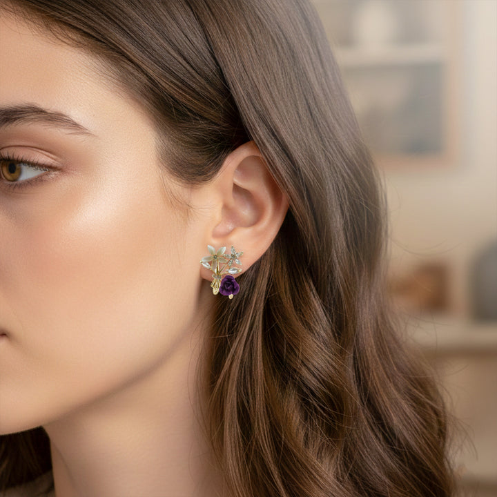 Floral Bouquet Earrings GWE -157