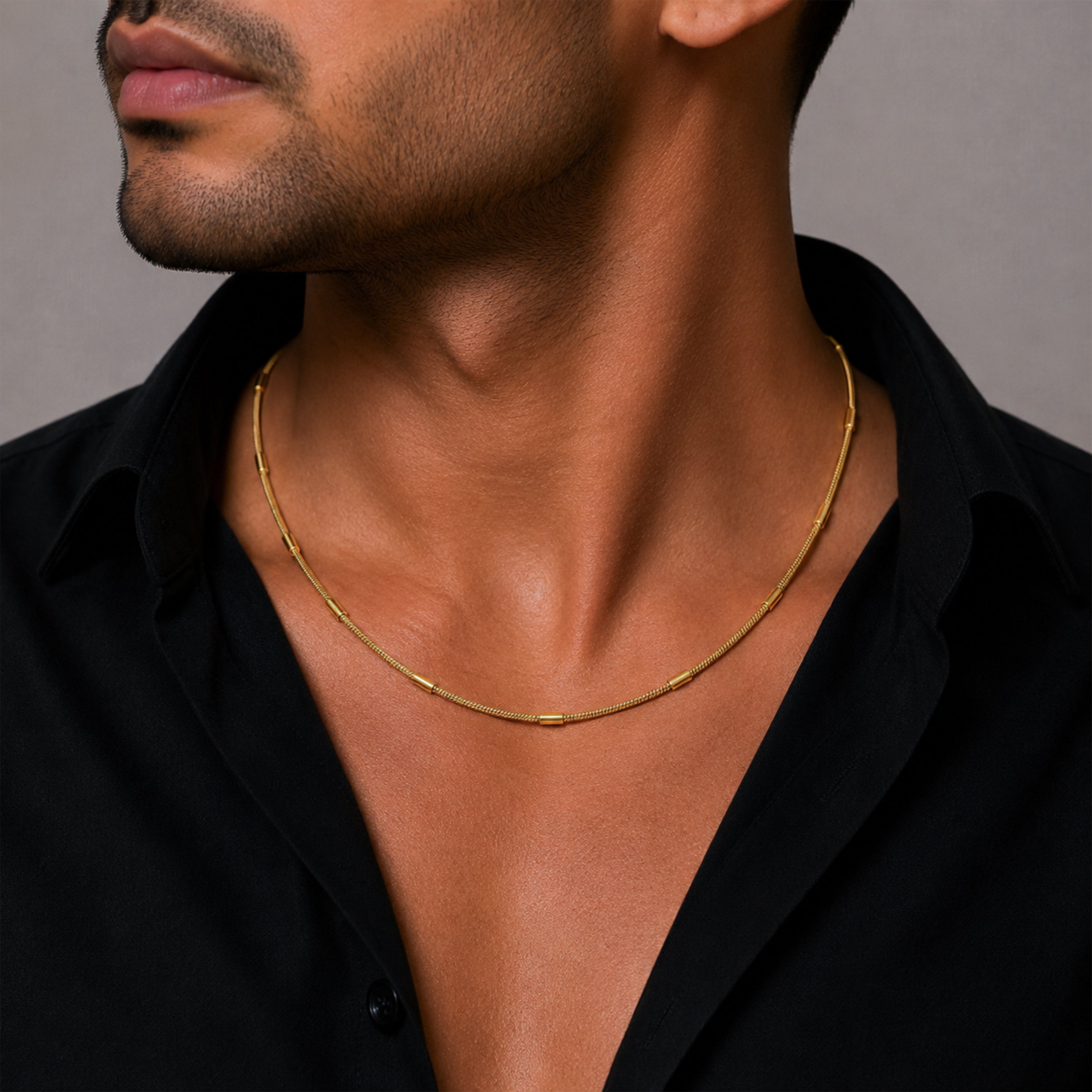 Beaded Station Necklace
