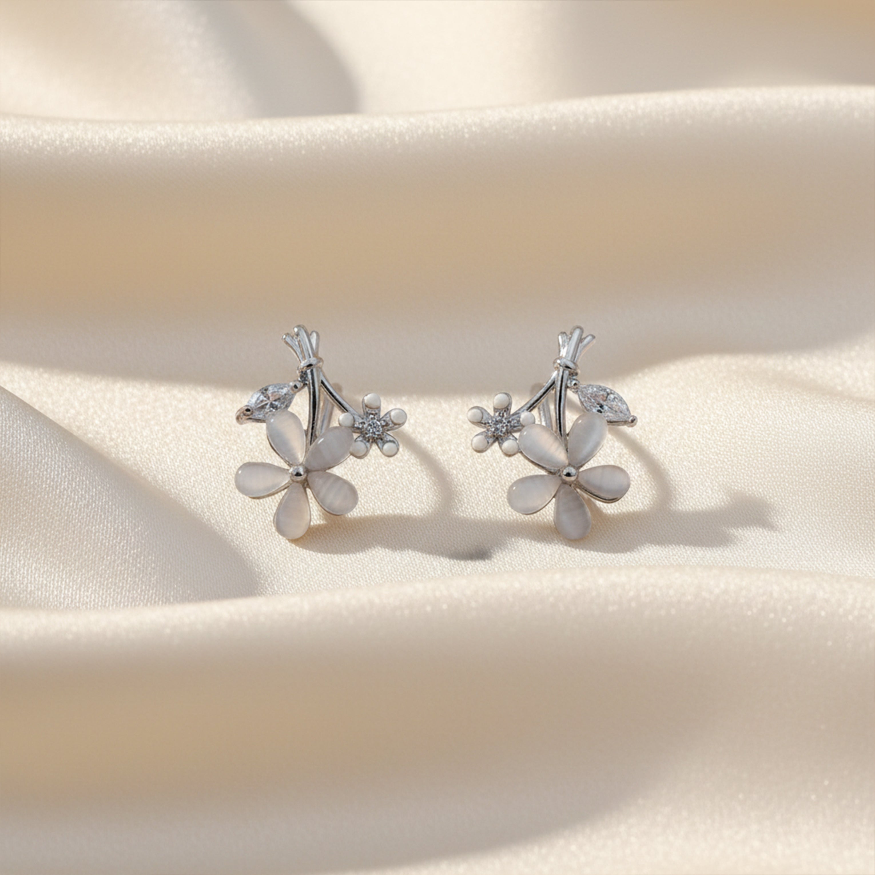 Crystal Bouquet Stud Earrings GWE -111