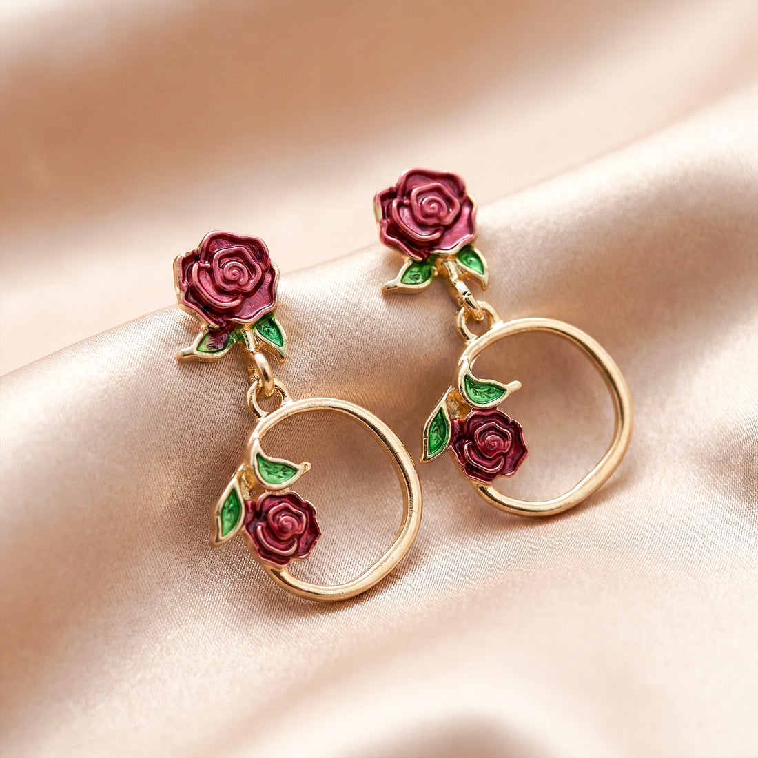 Hoop Drop Earrings GWE -175