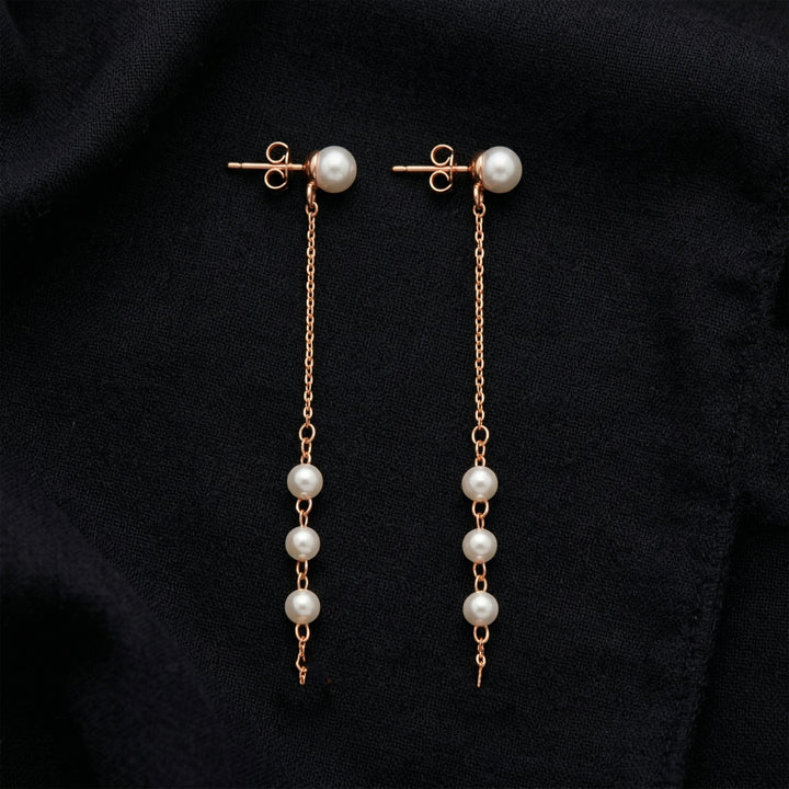 Pearl Cascade Chain Earrings GWE -96