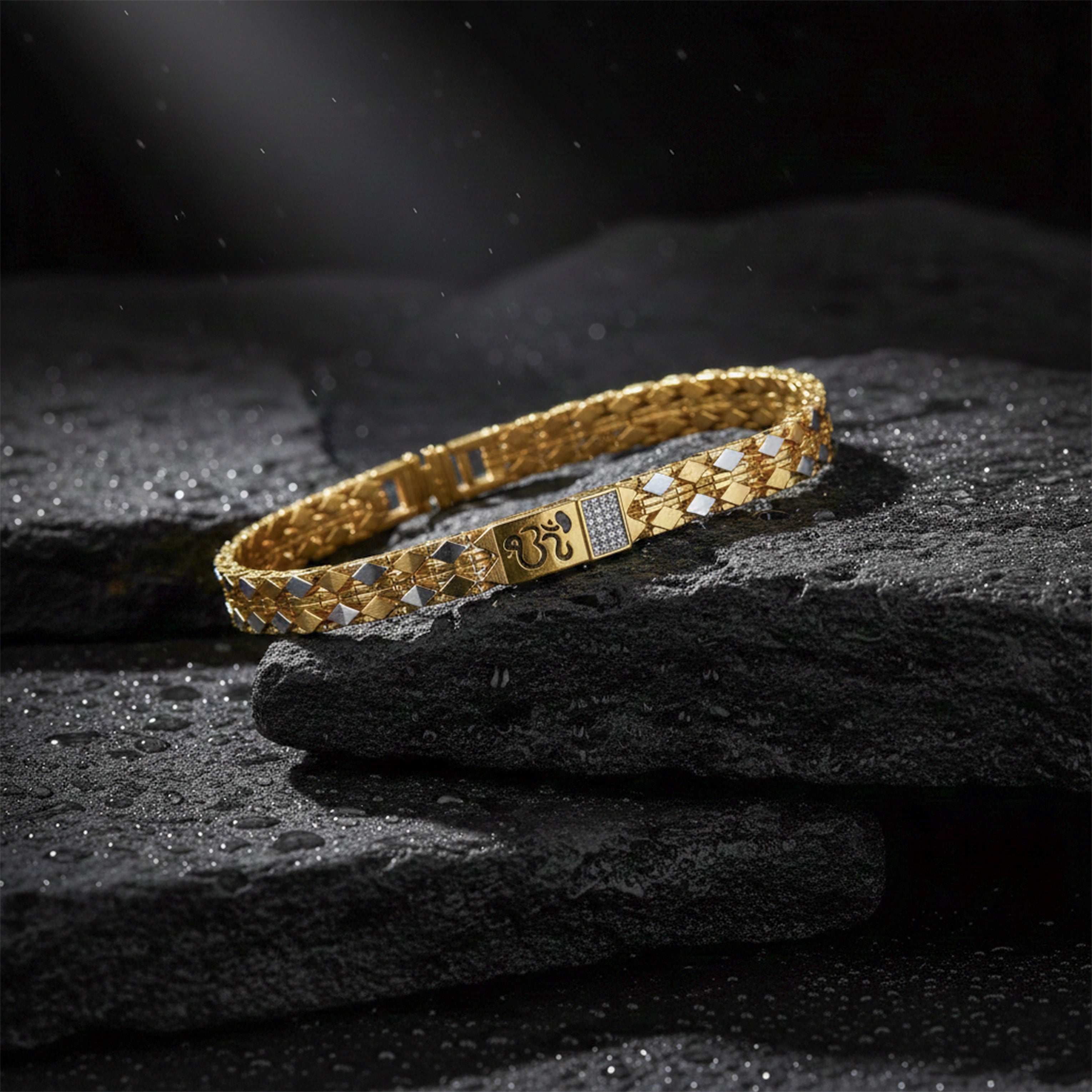 Divine Om Gold Bracelet GMB -11