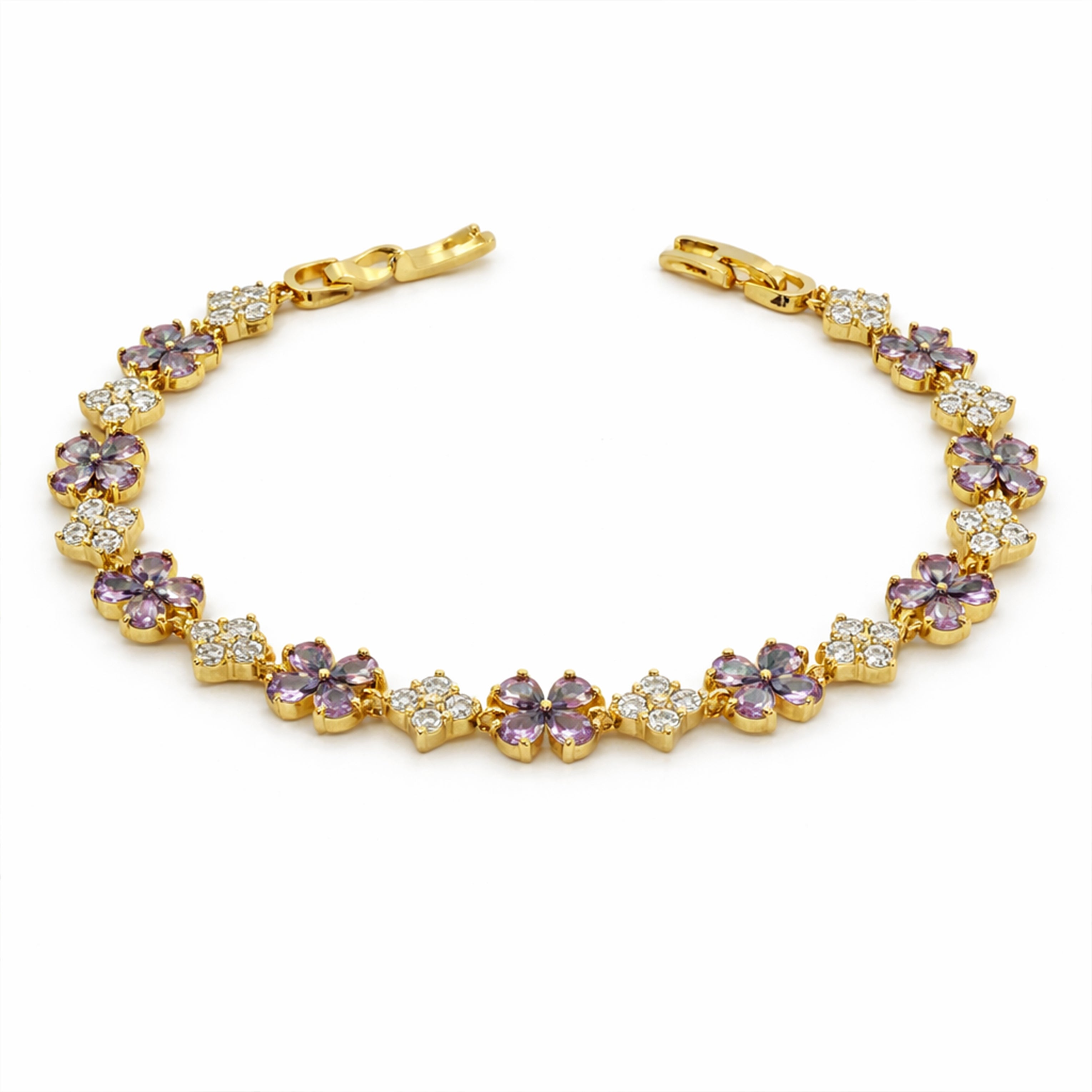 Violet Blossom Elegance Bracelet GWB -161