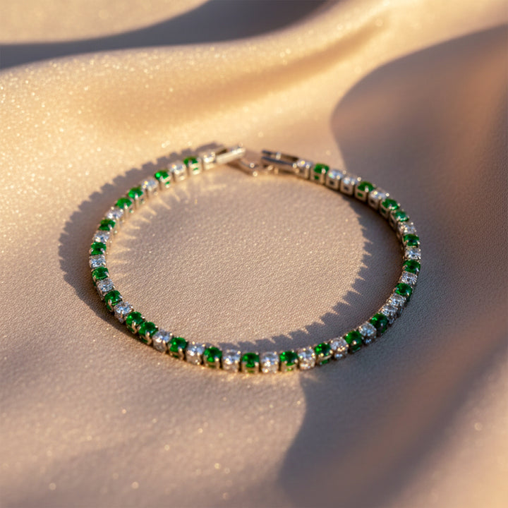Emerald Radiance Tennis Bracelet GWB -70