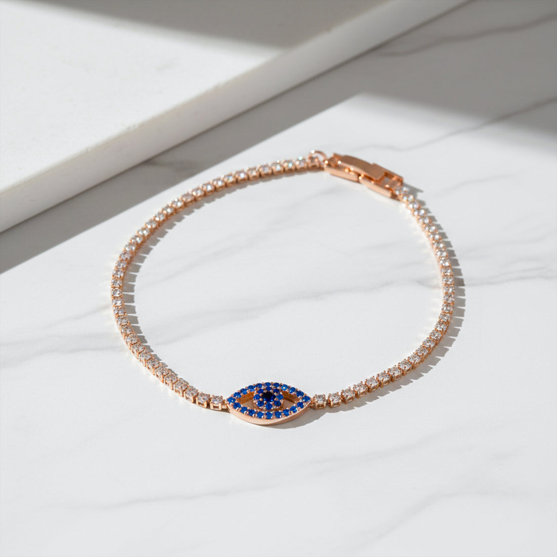 Celestial Evil Eye Crystal Tennis Bracelet GWB -103