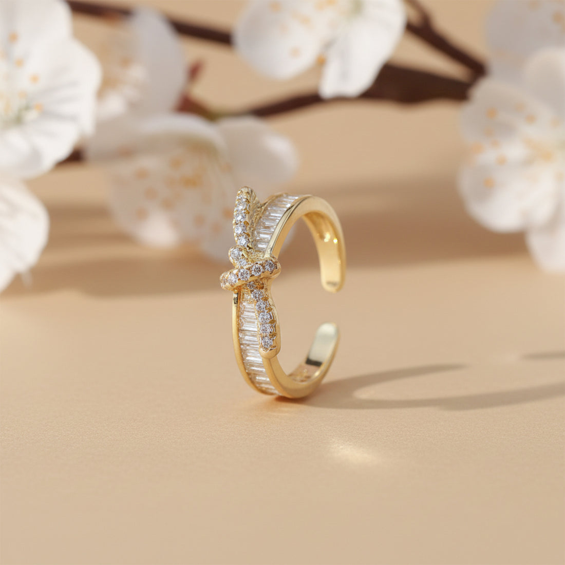 Aurora Knot Crystal Ring GWR -49