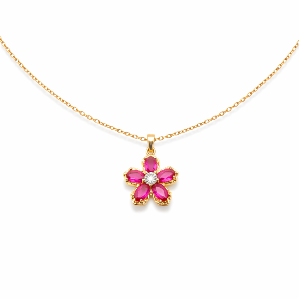 Diamond Center Pendant Necklace GWN -98