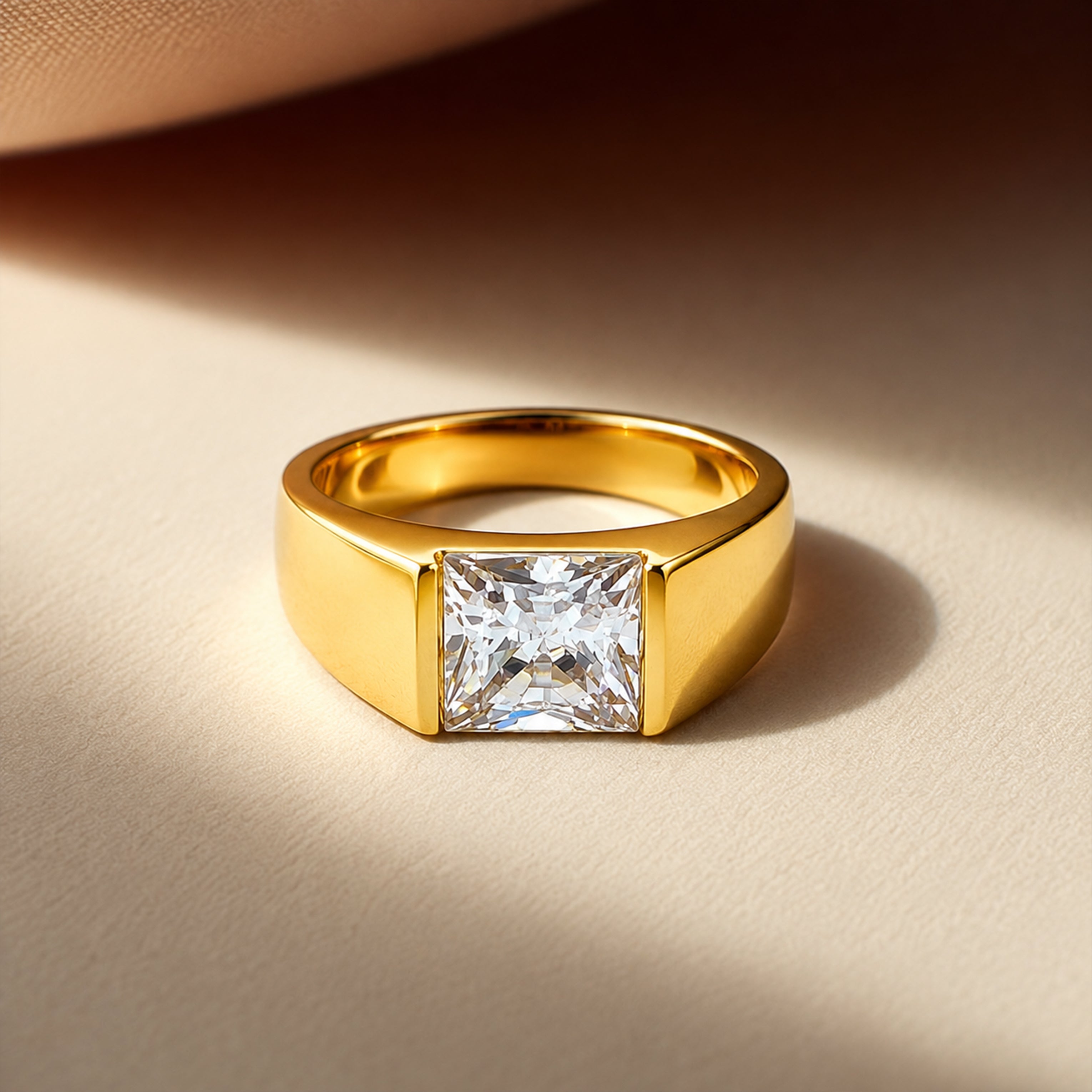 Princess Cut Crystal Ring GMR -40