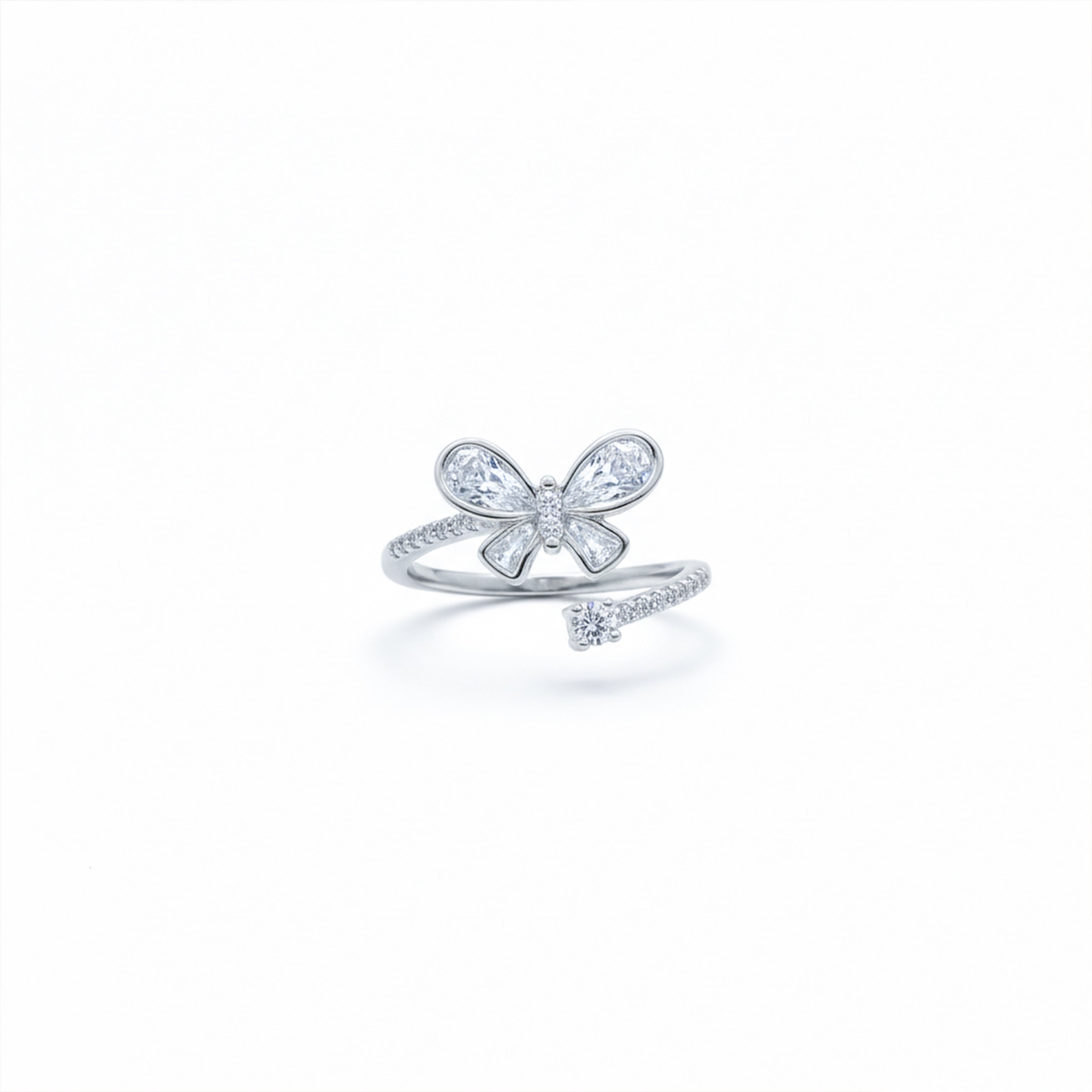 Crystal Flutter Butterfly Wrap Ring GWE -32