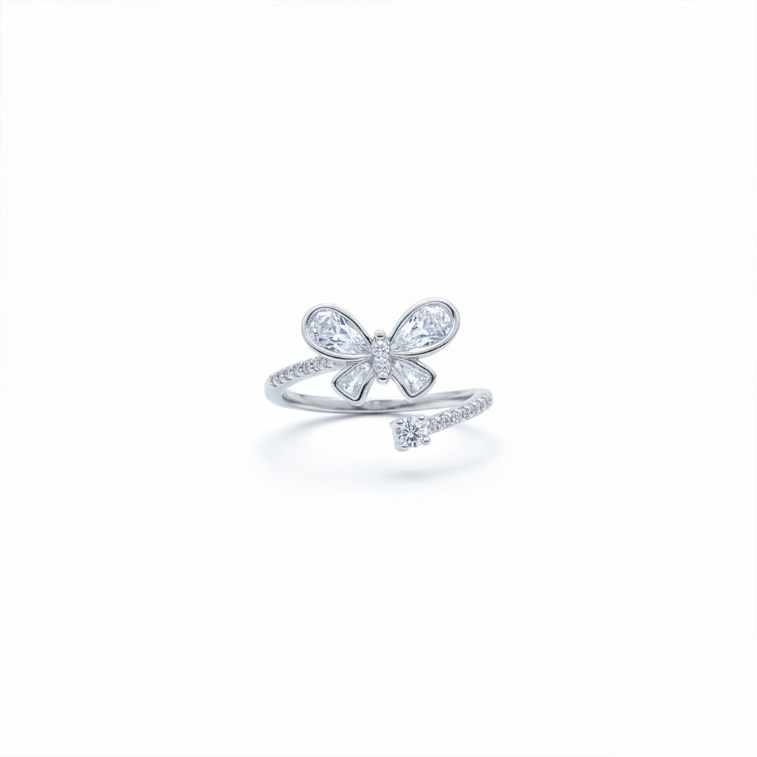 Crystal Flutter Butterfly Wrap Ring GWE -32