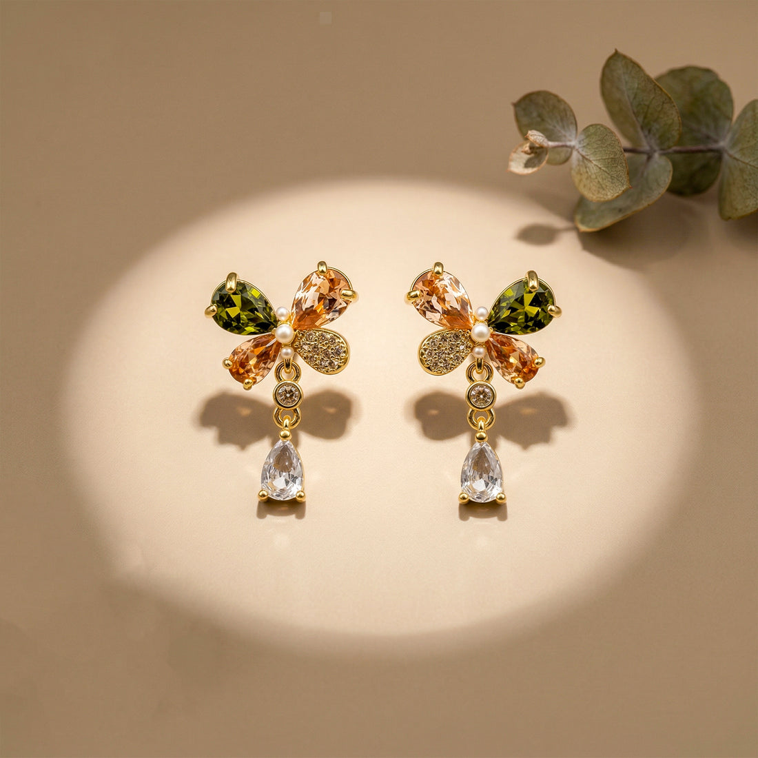 Aurora Butterfly Drop Earrings GWE -136