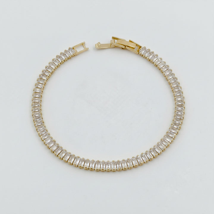 Classic Gold Stone Tennis Bracelet GWB -112
