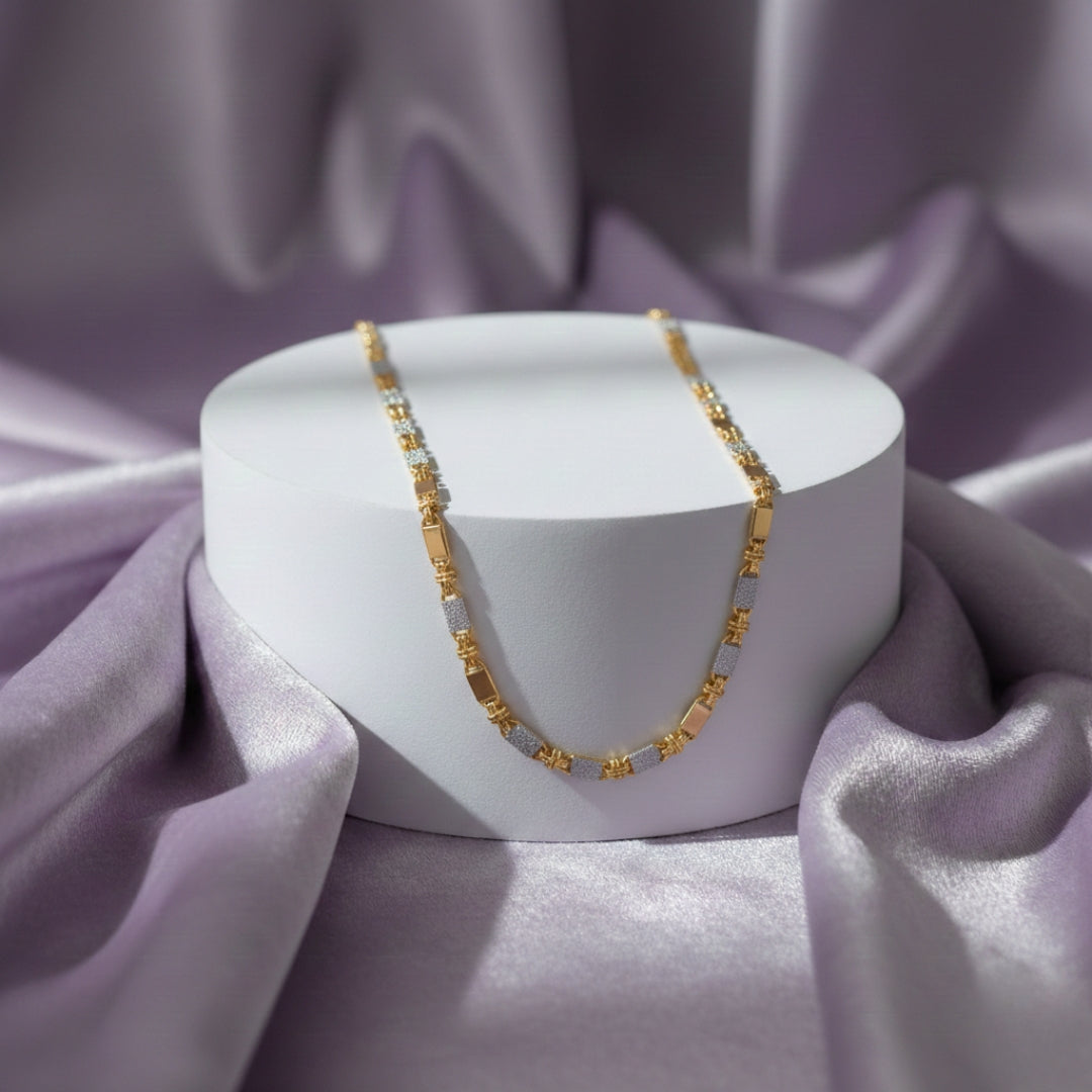 Jigar Two-Tone Designer Men's Chain