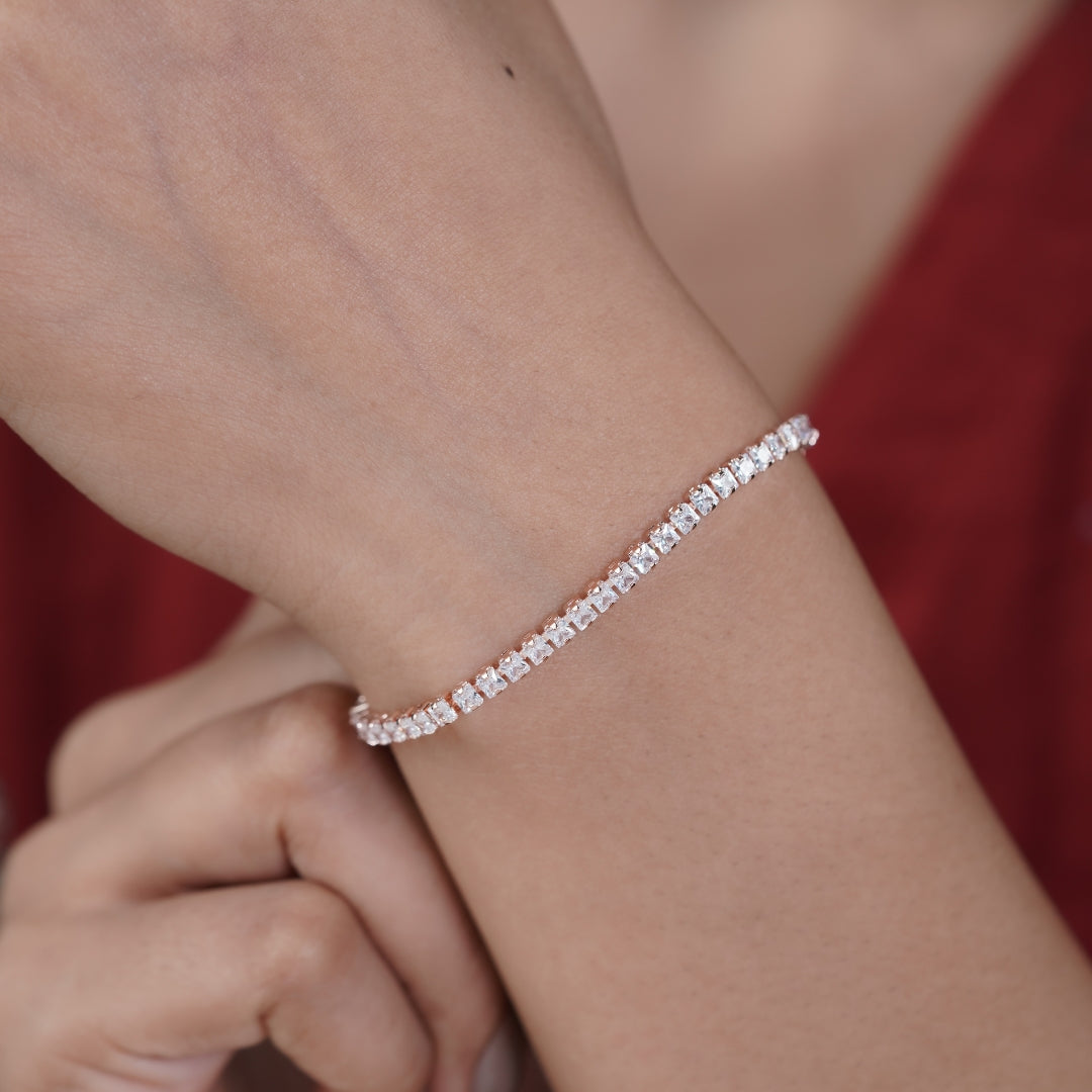 Mohini Rose Gold Slider Bracelet