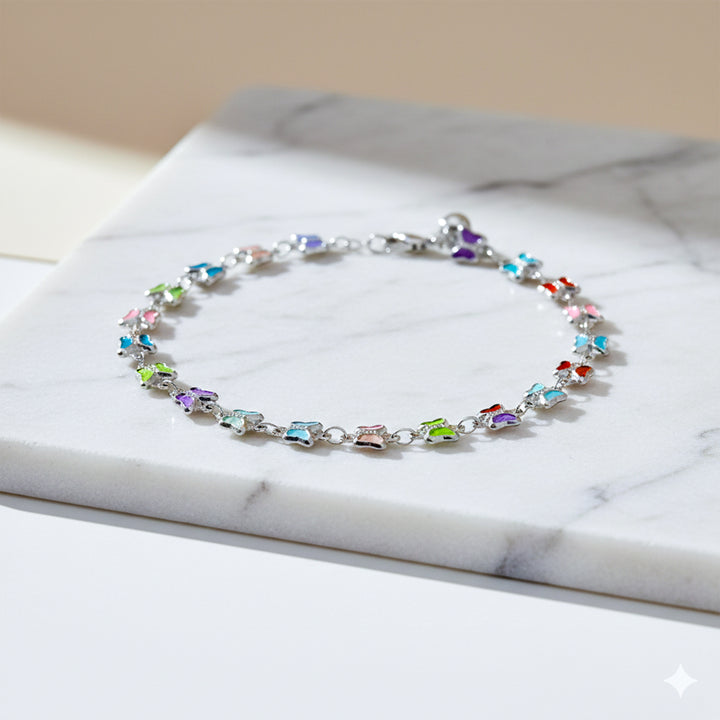 Rainbow Butterfly Anklet GWA -34