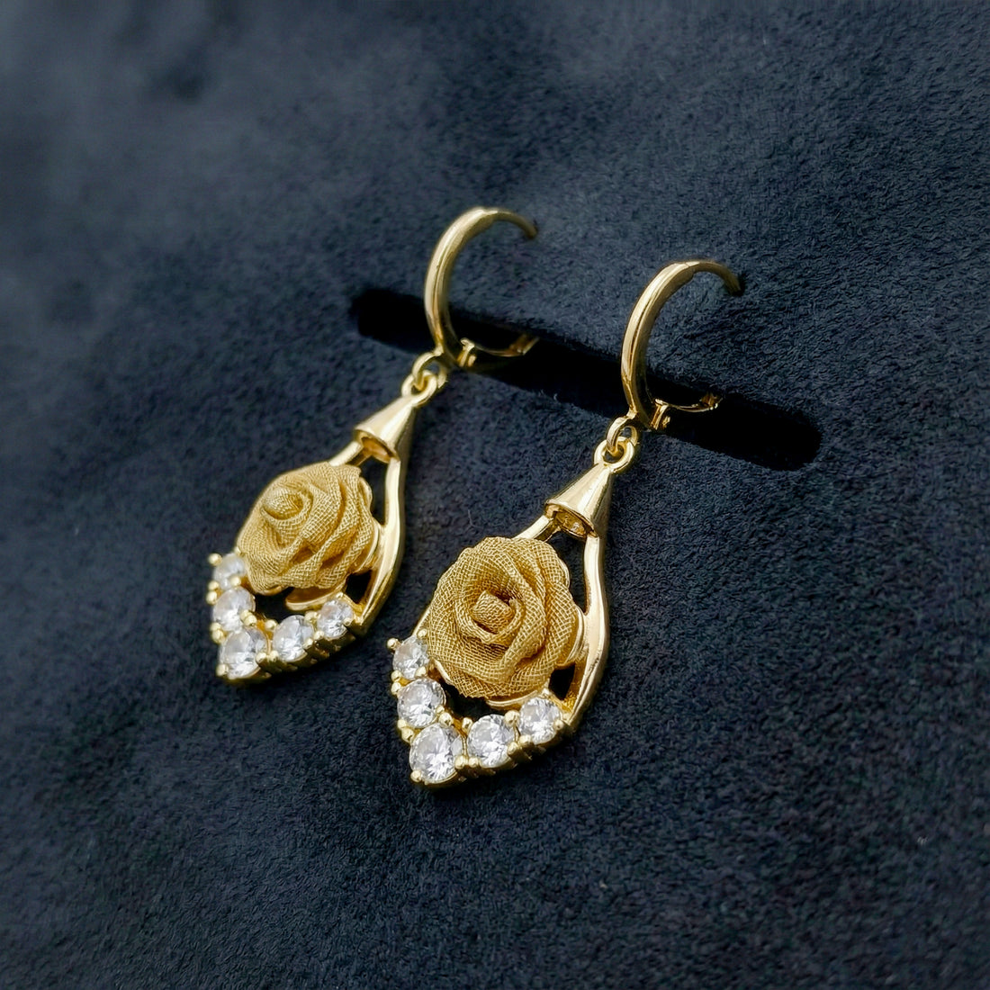 Golden Rose Earrings GWE -141