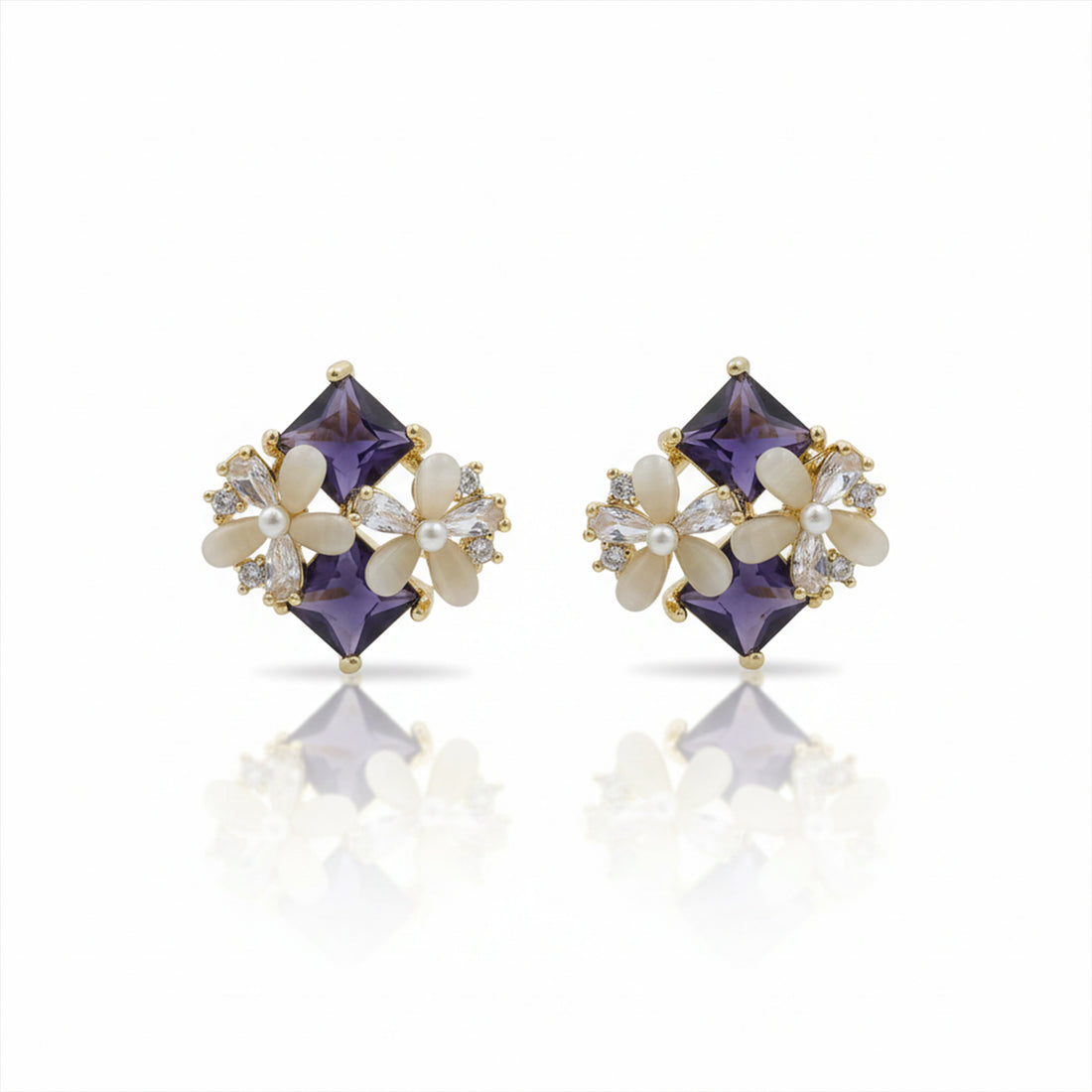 Pearl Bloom Studs earring GWE -126