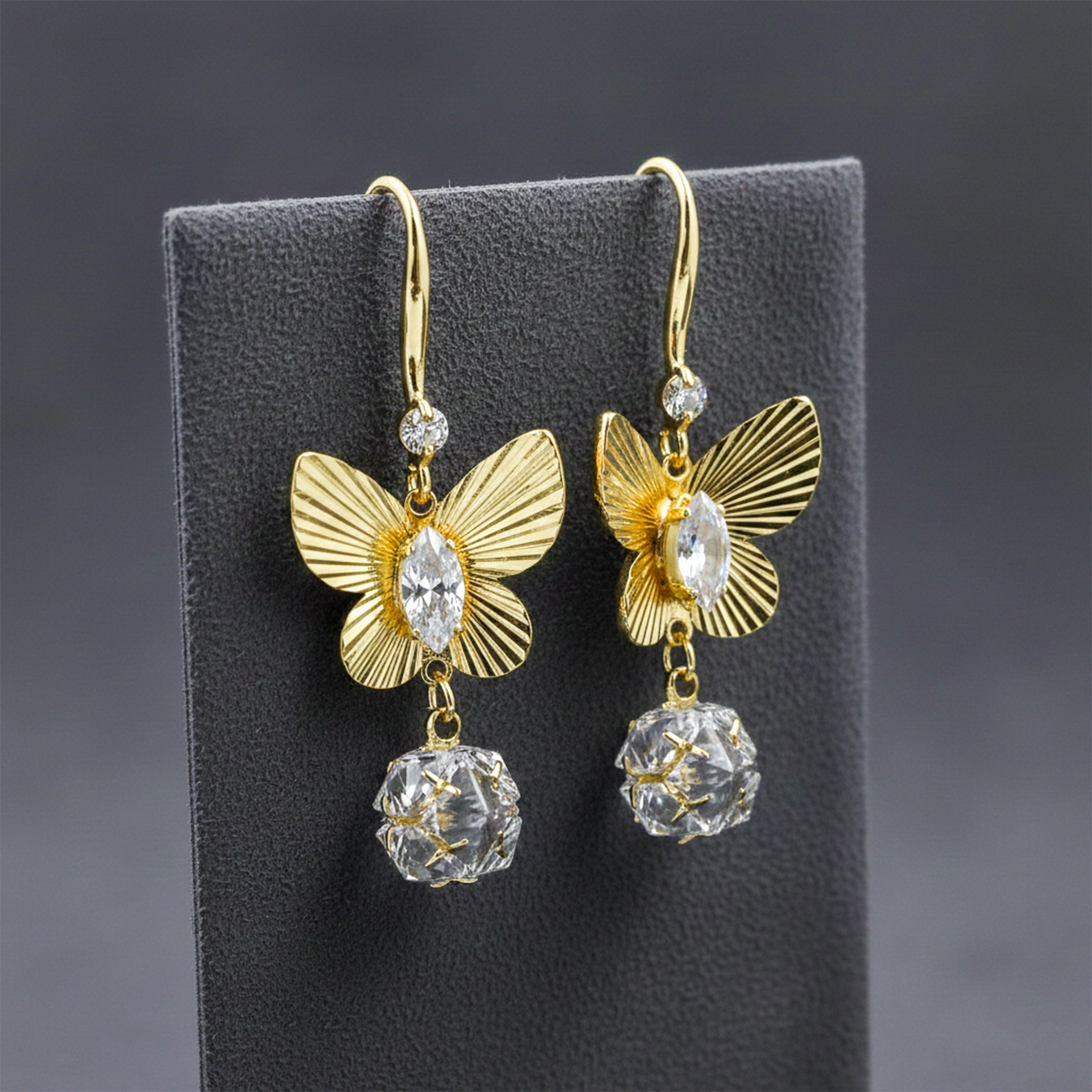 Butterfly Drop Earrings GWE -167