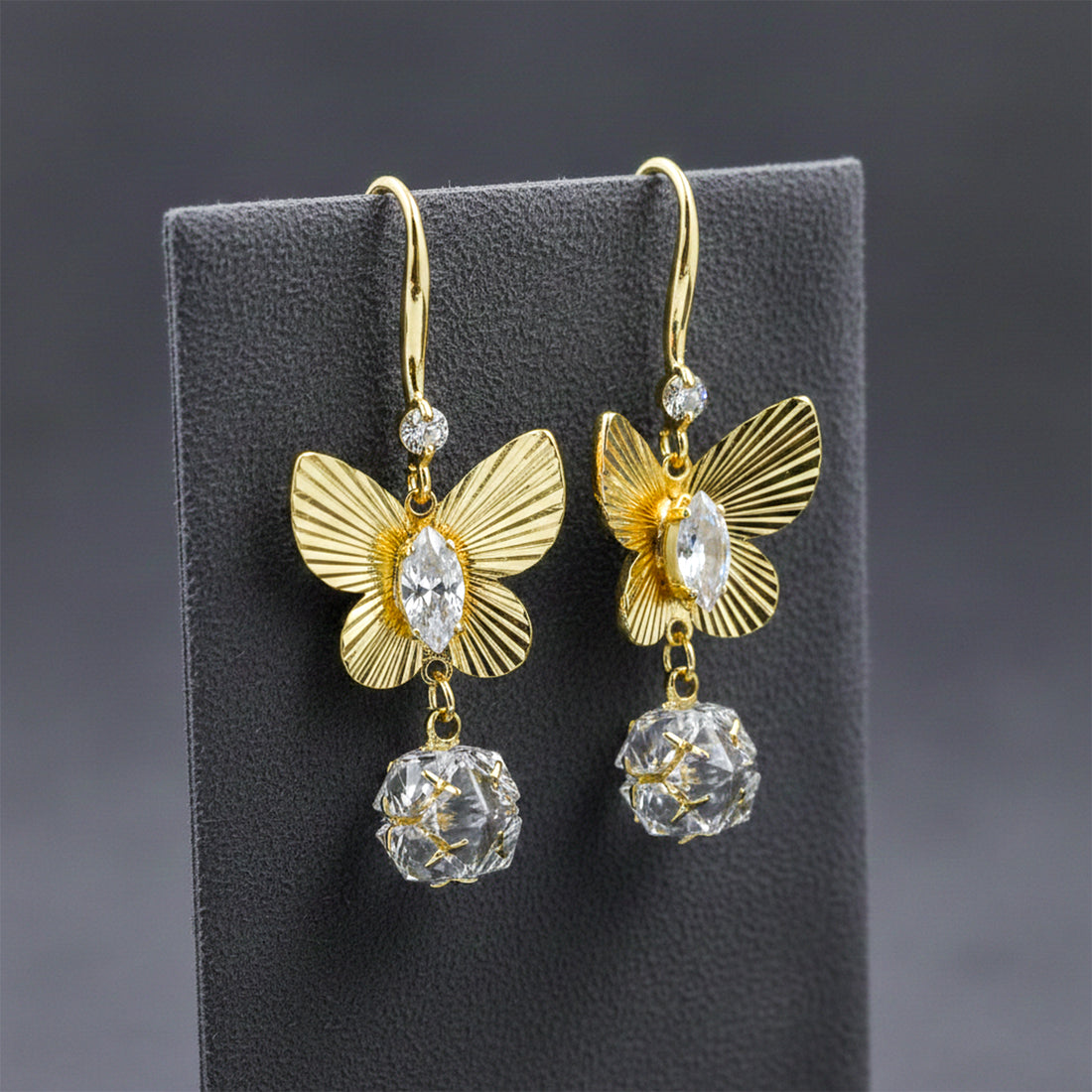 Butterfly Drop Earrings GWE -167