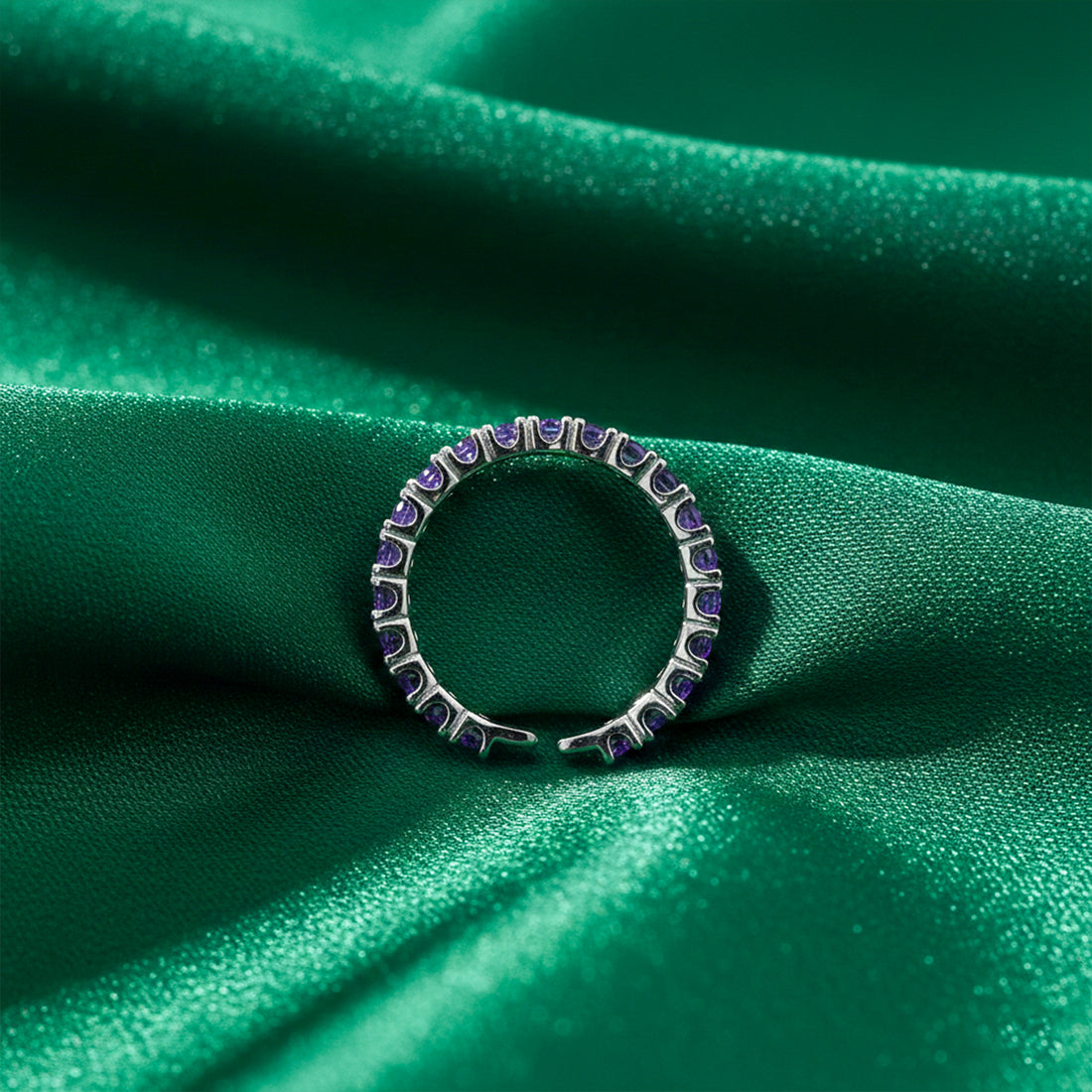 Amethyst Eternity Halo Ring GWR -69